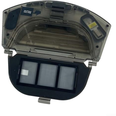 Staubsauger Wassertank 2 in 1, Ersatz Wassertank Staubbehälter, für Airrobo für T10+ Saugroboter, Doppelfunktion Staubsauger und Wischaufsatz mit großer Kapazität (Schwarz)