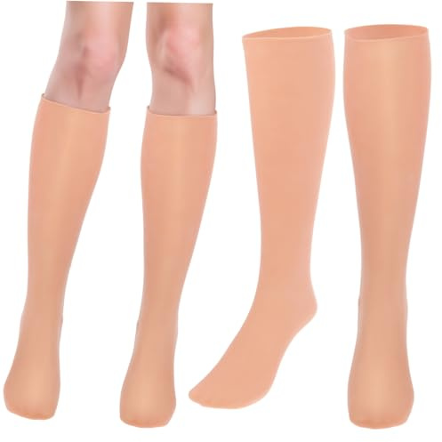 SHERCHPRY Sebs Feuchtigkeitsspendende Lange Socken für Damen und Mädchen Hautfreundlich und Weich nach Anwendung von Feuchtigkeitsspendender Fußcreme im Winter