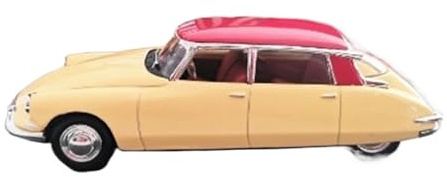 LXGLYLOU Metall Skala Replik Citroën DS 19 Modellauto aus Metallguss im Maßstab 1 43 statische Tischdekoration Hobbys Fahrzeuge Spiele Set