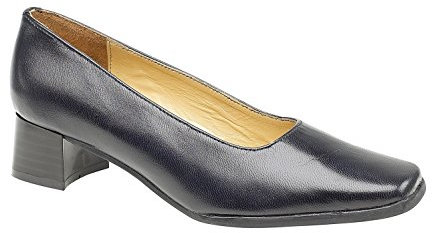 Amblers Walford Ladies Leather Court Navy