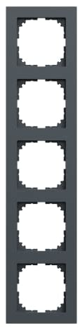 Schneider Electric Merten M-Pure-Rahmen für Steckdosen und Schalter, 5-fach, anthrazit, Artikelnummer MEG4050-3614