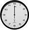 Monzana® Wanduhr Funk Automatische Zeitumstellung Geräuscharm Sekundenzeiger Quarzuhrwerk Analog 31 cm Hohe Genauigkeit Haushalt Funkuhr Uhr Schwarz Weiß