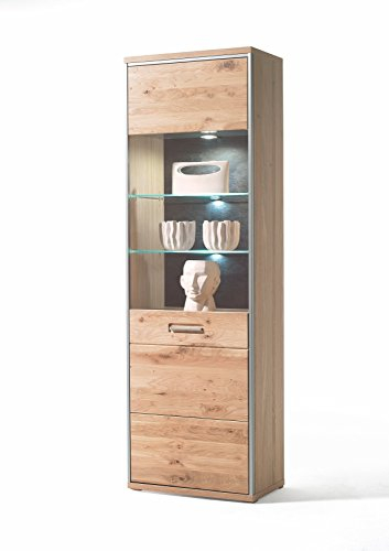 Vitrine Asteiche bianco teilmassiv
