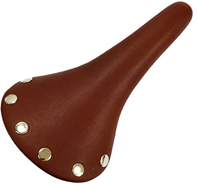 Singlespeed Sattel Nieten Vintage Braun