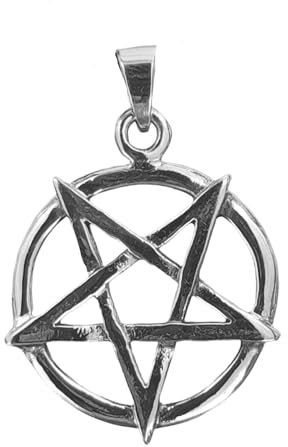 Kiss of Leather Pentagramm Anhänger aus 925 Sterling Silber Nr. 137