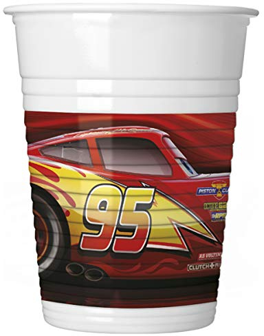 Procos Cars-Trinkbecher Lizenzartikel 8 Stück bunt 200ml Einheitsgröße