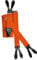 Olata Y Hosenträger zum Knöpfen – extra breite Hosenträger – 4 cm. Orange