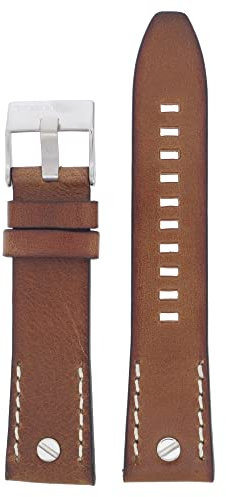Diesel Uhrband Wechselarmband LB-DZ1815 Ersatzband DZ1815 Uhrenarmband Leder 22 mm Braun