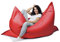 sunnypillow XXL Sitzsack, Riesensitzsack Outdoor & Indoor 180 x 145 cm mit 380L Styropor Füllung Sessel für Kinder & Erwachsene Sitzkissen Sofa Beanbag viele Farben und Größen zur Auswahl Rot