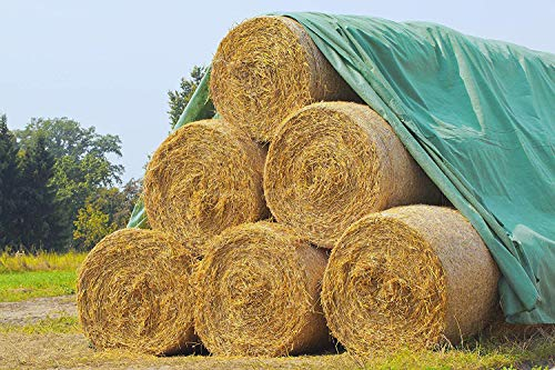 LANDGRID Strohvlies 9,8 x 6m Abdeckvlies Strohballenschutz Heuballenschutz Heuvlies Schutzvlies - Premium Qualität **