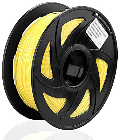 S SIENOC HIPS Filament 1,75mm 3D Drucker Filament Gelb (HIPS Gelb) - 1kg, Schlagfestes Polystyrol, 20cm Spulendurchmesser, 1000 Gramm