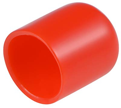 sourcing map 20 Stück Gummi Endkappen 19mm Innendurchm. Gummikappen Runde Schutzkappen Gummi Abdeckung Stopfen Möbelgleiter Bolzen Gewindeschutz für Schrauben Rohr Stuhlbeine, Rot