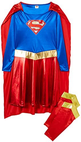 Amscan 9906151 Adult Womens Official Warner Bros DC Comics Licensed Supergirl Classic Fancy Dress Costume (UK Dress Size 14-16)