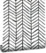 ConCus-T Papier peint géométrique givré noir blanc à chevrons autocollant en vinyle pour salon, chambre à coucher, salle de bain, cuisine 44,5 × 600 cm