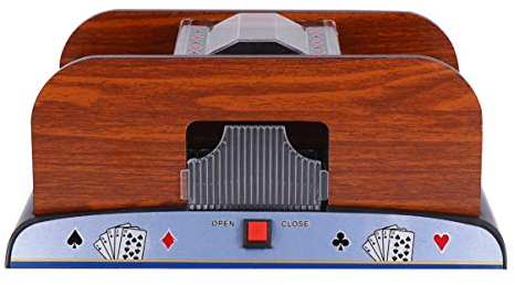 BESPORTBLE 1pezzi Mescolatore Elettrico Automatico per Carte da Strumento da Tavolo per Poker Bridge Senza Batteria per Mescolare Carte