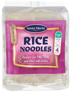 Santa Maria Rice Noodles per Pad Thai e Wok, 4 porzioni, 180 g