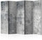 murando Raumteiler Foto Paravent Abstrakt 225x172 cm beidseitig auf Vlies-Leinwand Bedruckt Trennwand Spanische Wand Sichtschutz Raumtrenner Design Betonoptik Loft Metall grau f-C-0247-z-c