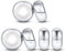 6 STÜCKE Sterling Silber Gummi Spacer Charms Stopper für Pandora Armbänder