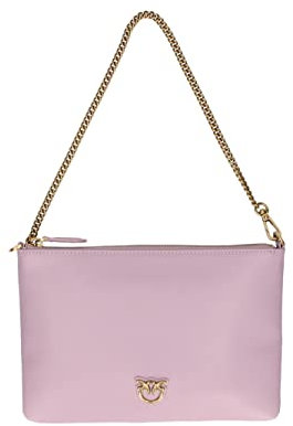 Pinko Flat Classic Vitello Seta, Borsa Donna, Y13q_iris-antique Gold, Taglia unica