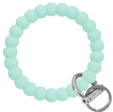 Bangle & Babe Armband Schlüsselanhänger für Frauen – Silikon Schlüsselanhänger Armband – Bubble Circle Schlüsselanhänger für Handgelenk, Tasche oder Tasche, Minze