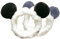 Hoshisea 2 Stück Makeup Stirnbänder, Panda Makeup Stirnbänder, Frauen Mode Plüsch Stirnband, Spa Stirnband Süßen, Süßes Haarband für Spa, Yoga (Grau, Schwarz)
