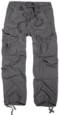Brandit Pantalon Pur Vintage, Gris Charbon, 7XL Homme