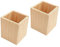 2 Stück Stabiler Holz Stifthalter Kreativer Diy Schreibwaren Organizer Platzsparender Schreibtisch Aufbewahrung Für Stifte Und Pinsel 16 X 8 X 10 Cm