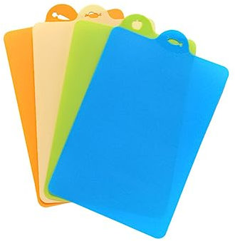 BESTonZON 4 Pièces Planche a Decouper Plastique Planches à Découper Planche à Découper Petits Outils Souple
