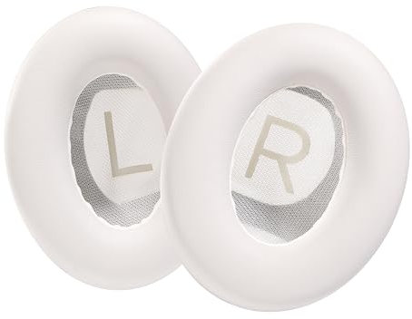 PESLNG Professionelle Ersatz Ohrpolster für Bose, kompatibel mit Over-Ear Kopfhörern von Bose 700 Noise Cancelling-Kopfhörer (NC700) (Proteinleder - Weiß)