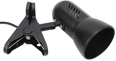 ZJchao LED-Klemmlampe, LED-Klemm-Arbeitslampe, 360 Grad Drehbarer Kopf, E27-Tischlampenfassung, Plug-and-Play-Clip-On-Leseleuchte, EU-Stecker 85-265 V
