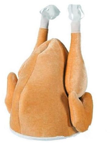 Baoblaze Tanzender Truthahn Hut, Lustiger gerösteter Truthahn Hut, Plüsch Turkey Hat Cartoon Chicken Hats, Roasted Turkey Hat, für Halloween Party Rollenspiele Urlaub Karneval Erwachsene