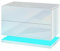 WAOCEO Nachtschrank Nachttisch, Nachttisch, Schrank, 2 Schubladen mit LED-Licht for Schlafzimmer Nachttische (Color : 01)