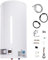 50L Elektrospeicher Warmwasserspeicher Boiler Wandhängender Boiler Heizung Emaillierter Stahlbehälter mit LED-Digitalanzeige für Küche,Bad 2000W