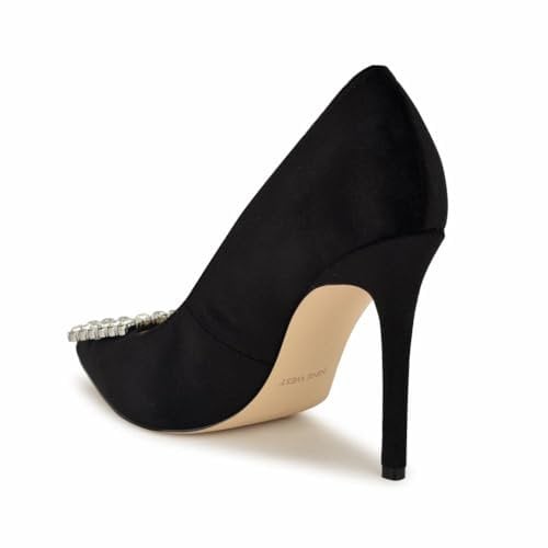 Nine West Women's Franny Pump, Black Velvet 001, 9.5 UK