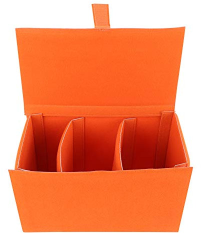 Camera Bag Insert, EVA Camera Insert for Backpack Camera Bag Dividers Waterproof Dustproof Shockproof for Camera SLR Lens (Orange)