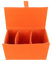 Camera Bag Insert, EVA Camera Insert for Backpack Camera Bag Dividers Waterproof Dustproof Shockproof for Camera SLR Lens (Orange)