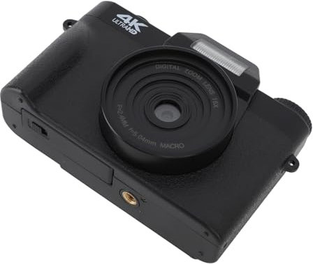 Appareil Photo Numérique 4K 48 MP, écran IPS 3,0 Pouces, Fonction Pause, CMOS Mobile, Anti-secousse, Webcam Portable, Zoom Numérique 16x, pour l'enseignement en Ligne pour la