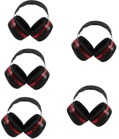 OSALADI 5pcs Noise Reduction Earmuffs for Hearing Professional Sound Blocking Headphones for Workshops Studying and Sleeping Comfortable Fit Soft Cushioning