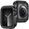 ZZDZZ 2 in 1 Cover Compatibile con Apple Watch Series 9 8 7 45mm, Custodia Rigida Metallo Cornice Anti-Graffio Cover Protettiva per iWatch 45mm (Nero)