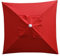 Housse de parasol de jardin à 4 baleines de 2 x 2 m - Toile de rechange pour extérieur, plage, arrière-cour (auvent uniquement)