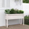 Juroupi Jardinera con Patas Madera Jardinera Madera Exterior maceteros Exterior jardineras Exterior Maciza de Pino Blanco 110x31x70 cm
