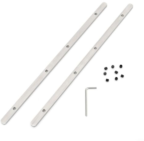 FUANA Führungsschienenverbinder-Kit passt für integrierte Schiene, T-Schlitz für Fes-Tool für Ma-Kita für De-Walt für Tri-Ton für sicheres Schneiden von Vorhangschienen Zubehör