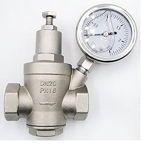 Druckminderer Edelstahl Einstellbar für Leitungswasser mit Gewindekolben Design DN40 Gr