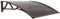 Pensilina Tettoia Per Porta Curve Tendalino Per Finestra, Tettoia Per Porta E Ingresso, Staffe Curve In Alluminio, Tenda Da Veranda Per Esterno,Porta,Garage,Balcone, Facile Installazione(Brown,80x100c