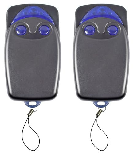 2PCS Telecommande Universelle Portail 433 MHz,Télécommandes Universelles,Telecommande Porte de Garage,Télécommande pour Portail Automatisé Compatible avec F102r-s; FL0XIR; FL0XR; FL0X2R; OXI; OX2