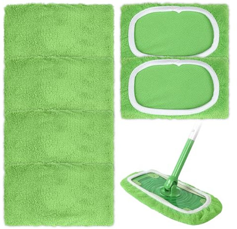 6 panni asciutti/umidi, per Swiffer, 25,4 x 11,5 x 1 cm, per lavavivande bagnate e asciutte