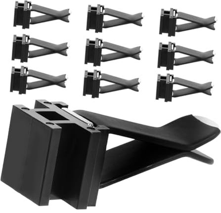 Warmhm 10Stücke Auto Klimaanlagen Entlüftungsclips Schwarze Duftklammern für Erfrischung für Auto Büro und Zuhause Stilvolles Design für Frische und Langlebige