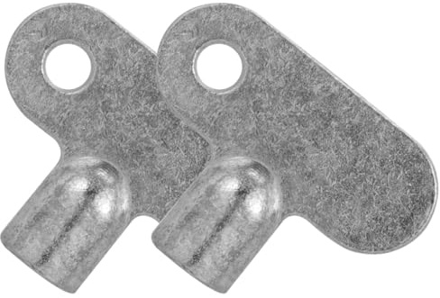 LALADEFIEE 2pcs Radiator Valve Wrench 5x5mm Square Air Plumbing Key Manual Bleed Tool for Heating Radiator Venting and Water Meter Valve Removal