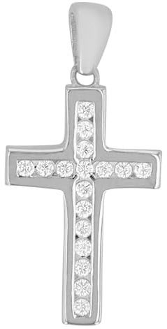 Akzent Anhänger für Damen in 925 Silber, 100% Wasserfest & Hautverträglich