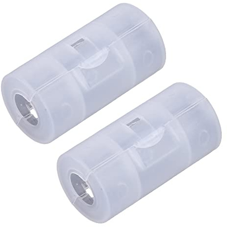2x AA to C Size Battery Converter Adaptor Adapter for Case Battery Converter Aa to D
